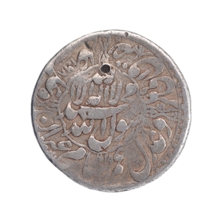 Silver One Rupee Coin of Shahjahan of Shahjahanabad Dar ul Khilafa Mint.