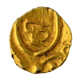 Gold Fanam Coin of Rajas of Coorg.