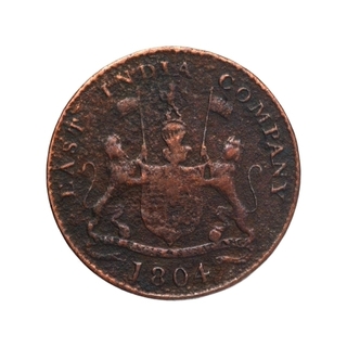 Copper Half Pice Coin of Bombay Presidency.