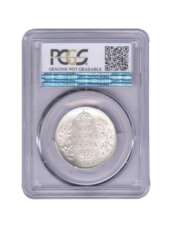 Silver One Rupee Coin of King Edward VII of Calcutta Mint of 1904.