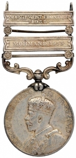 Silver Medal of King George V of India General Service.