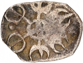 Punch Marked Silver Shana Coin of Gandhara Janapada.