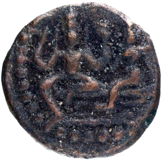 Copper Kasu Coin of Madurai Nayakas.