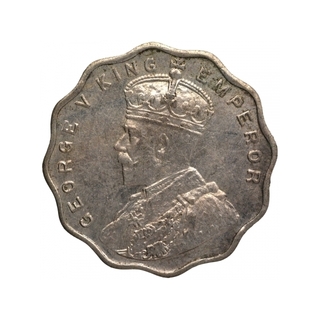 Cupro Nickel One Anna Coin of King George V of Bombay Mint of 1917.