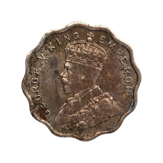 Cupro Nickel One Anna Coin of King George V of Calcutta Mint of 1935.