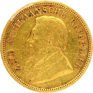 Gold Half Pond Coin of South Africa of 1894.