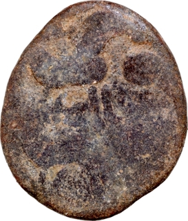 Lead Coin of Hiranyakas of Horse type with double struck.