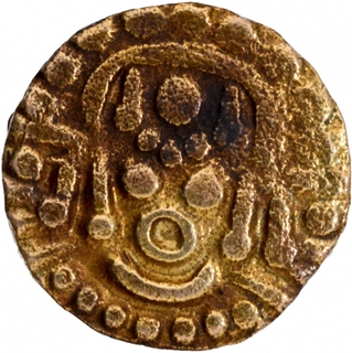 Base Gold Masha Coin of Chandellas of Jejakabhukti.