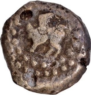 Silver Drachma Jaitra Simha Coin of Chowhans of Ranthambhore.