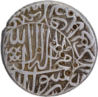  Kalima type Hadrat Delhi Mint Silver Rupee AH 969 Coin of Akbar.