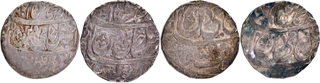 Anwala (Anola) Mint Lot of Four Silver Rupee Coins In the name of Shah Alam II of Rohilkhand.