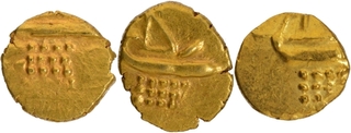 Lot of Three Gold Fanam Coins of Nayakas of Chitradurga.