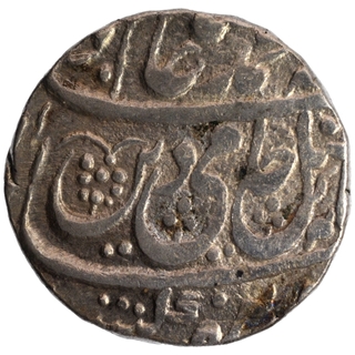 Awadh State Silver One Rupee Coin of Asafabad Mint with 19 Regnal year.