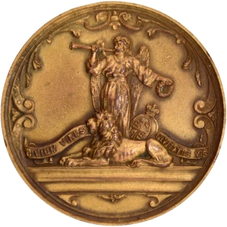  United Kingdom Bronze with Gilt Cycling Medal of 1938.