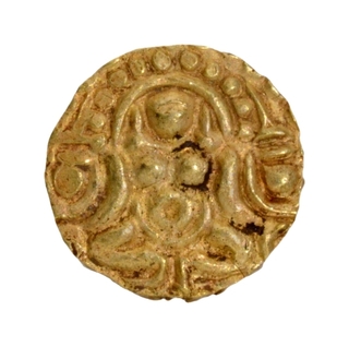 Gold Masha Coin of  Ruler Sallakshana Varman of Chandellas of Jejakabhukti.