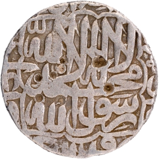  Unlisted type Agra Dar-Ul-Khilafa Mint Silver Rupee AH 977 Coin of Akbar.