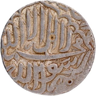  Akbarpur Tanda Mint Silver Rupee AH 970 Coin of Akbar.