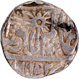 Chhatrapur Shahr Mint Silver Rupee  AH 1192 /22 RY Coin of Chhatrapur State.