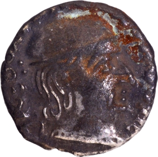 Scarce Silver Drachma Coin of Rudrasimha I of Western Kshatrapas.