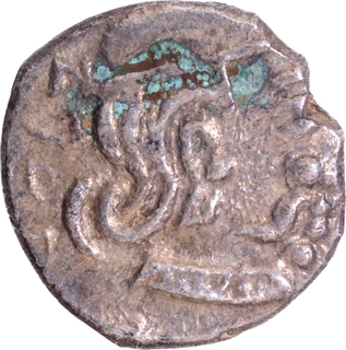 Silver Drachma Coin of Kumaragupta I of Gupta Dynasty.