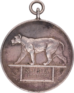 Bengal Presidency India Army Rifle Association Prize Medal of 1921 with Suspension Ring.