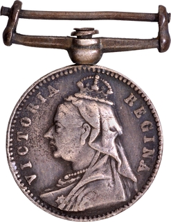 Volunteer Long Service and Good Conduct Miniature Silver Medal of Victoria Queen of 1894.