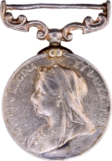 British India Silver Medal of Victoria Queen of 1895.