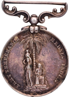 Silver Medal of Army Temperance Association of British India of 1897.