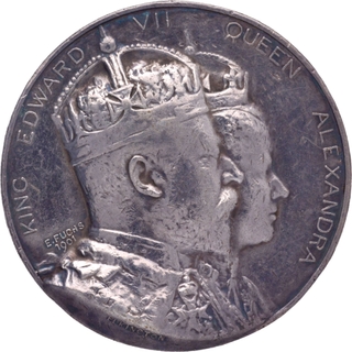  Coronation Silver Medal of King Edward VII and Queen Alexandra of 1902.