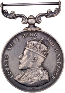 King Edward VII Silver Medal of Bombay Presidency Rifle Association.