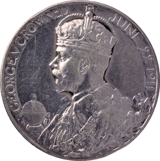 King George V and Queen Mary Coronation Medal of 1911 of Silver.