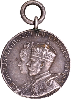 King George V and Queen Mary Coronation Silver Medal of 1911.