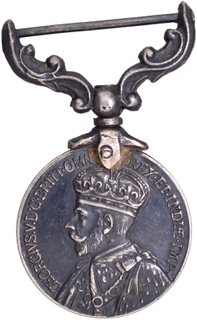 India General Service Miniature Silver Medal of King George V.