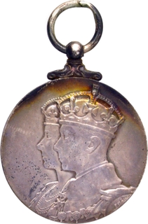 Coronation Silver Medal of King George VI and Queen Elizabeth of 1937.