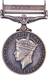 General Service Silver Medal of King George VI with Malaya Clasp.