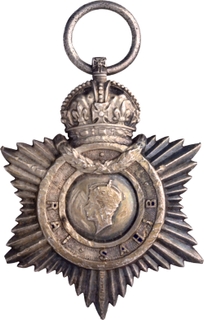 Rai Sahib Indian Title Badge Silver Medal of King George VI of 1944.