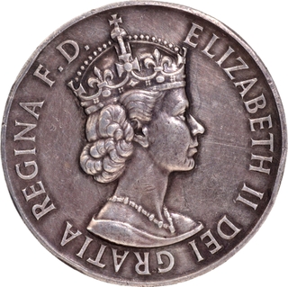 Queen Elizabeth II of General Service Silver Medal of British Empire.