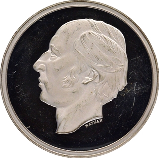 Bicentenary Medal of William Wyon of 1995 of Proof Silver.