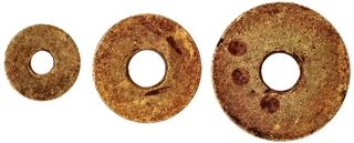 Extremely Rare Gold Disks of Harappan Primitive Money.