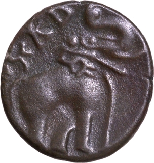 Copper Alloy Coin of Pulumavi of Satavahana Dynasty.