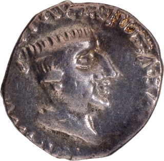 Silver Drachma Coin of Nahapana of Western Kshatrapas.