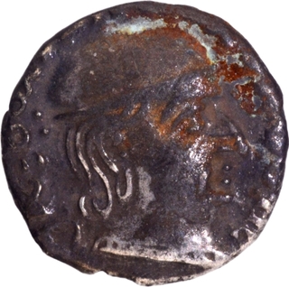 Scarce Silver Drachma Coin of Rudrasimha I of Western Kshatrapas.