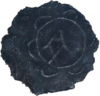 Fish type Potin Coin of Pallavas of Kanchi