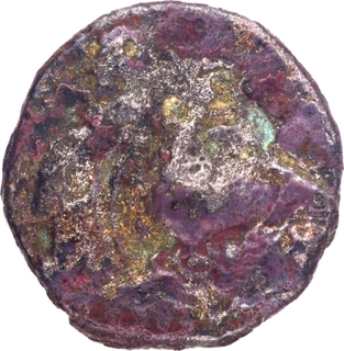 Billon Drachma Coin of Bhimarjuna of Paratarajas.