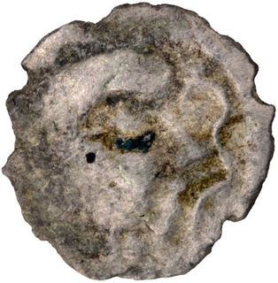 A Rare Silver Dramma Coin of Gunatunga of Rashtrakutas Dynasty, King Shri Gunatungain Written in Brahmi legend in two lines.	