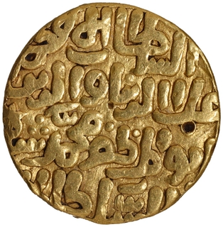 Delhi Sultanate Khilji Dynasty Ala ud-din Muhammad Khilji  Hadrat Dehli Mint Gold Tanka Coin.