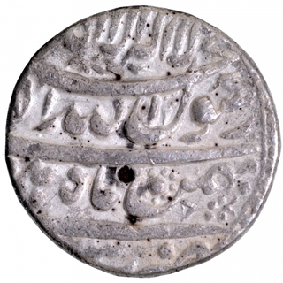 Four lines type Silver Rupee Coin of Shah Jahan of Dehli Mint.