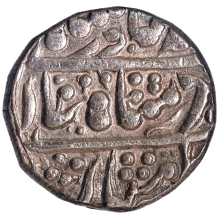 Alwar Bani Singh Silver Rupee Coin of Rajgarh Mint of 19 RY.