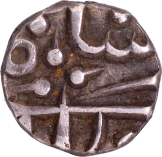 Lashkar Mint Silver Quarter Rupee Coin Jayaji Rao of Gwalior.