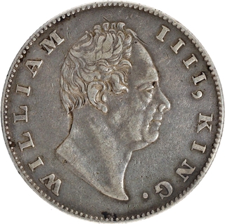 Rare Mule 1835 Silver One Rupee Coin of King William IIII of Calcutta Mint.